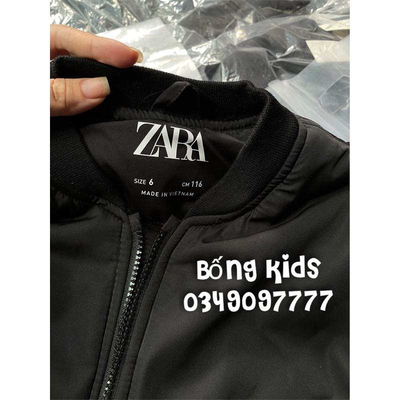 Áo Bomber Bé Trai Khoá ZIP Chống Nước ZR