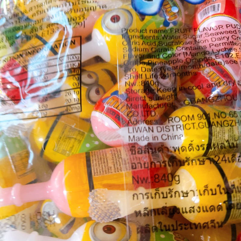 Sỉ bịch 24 chiếc thạch hoa quả mình minion