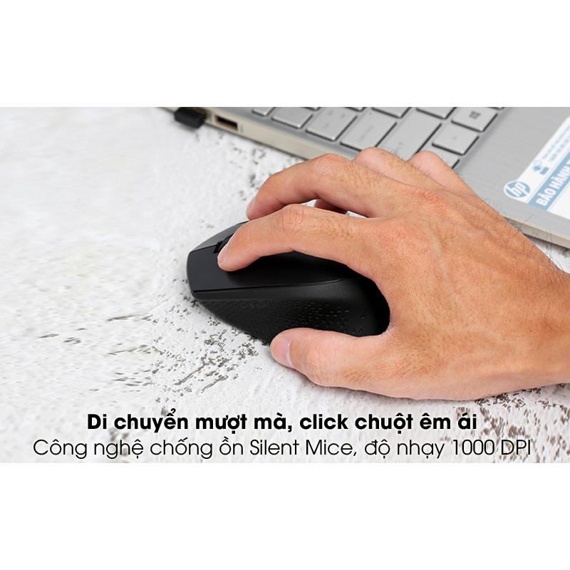 Chuột Logitech M331 Silent Plus Giảm ồn, Kết nối USB 2.4GHz, thuận tay phải, PC/ Laptop