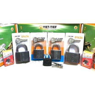 Ổ khóa thép đen việt tiệp chính hãng