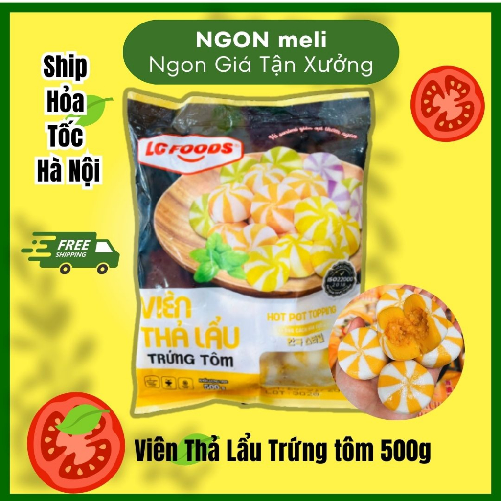 Viên thả lẩu trứng tôm Lacusina 500g NGON meli Giao Hàng Hỏa Tốc Tại Hà Nội