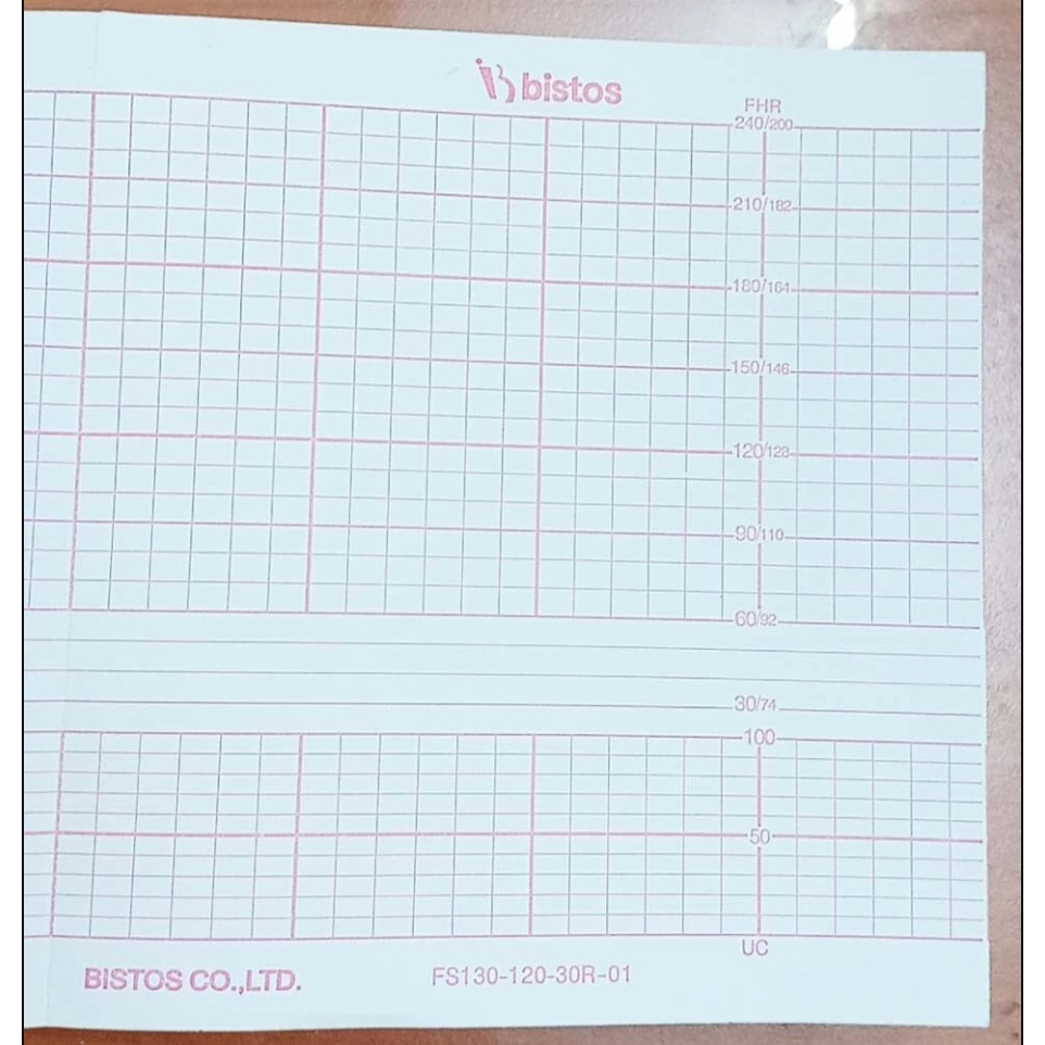 - Giấy monitor sản khoa Bistos BT-300, FS130-120-30R-01