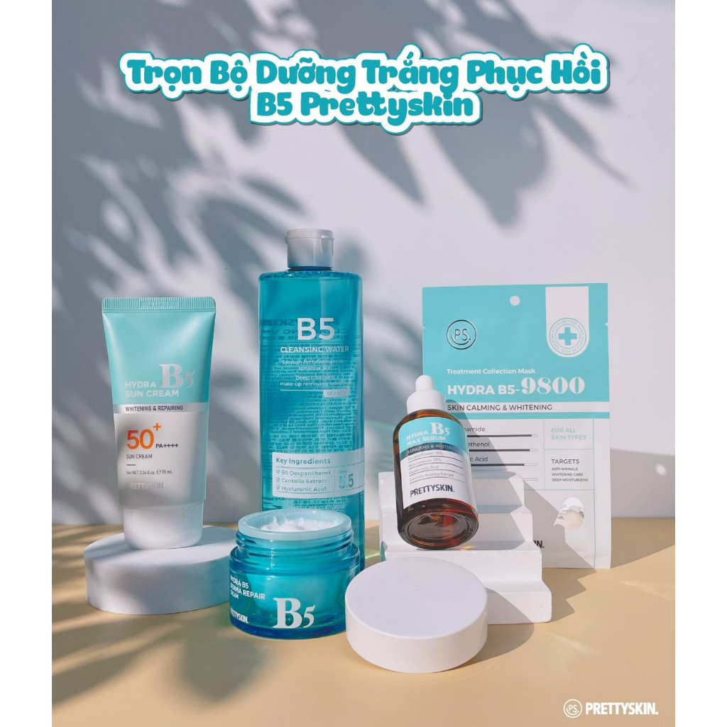 Tinh Chất Phục Hồi Da B5 Pretty Skin Hàn Quốc Giúp Dưỡng Trắng Mibebe