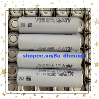 Combo 50 cell pin 18650 tp xám 2000mah xả 10c/20a hàng mới chính hãng bao test dung lượng