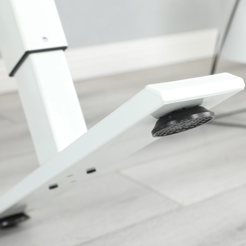 Mxtark 48 inches 1.2M Electric Standing Desk Single Motor Desk  Height Adjustable Stand  Desk With Wheels