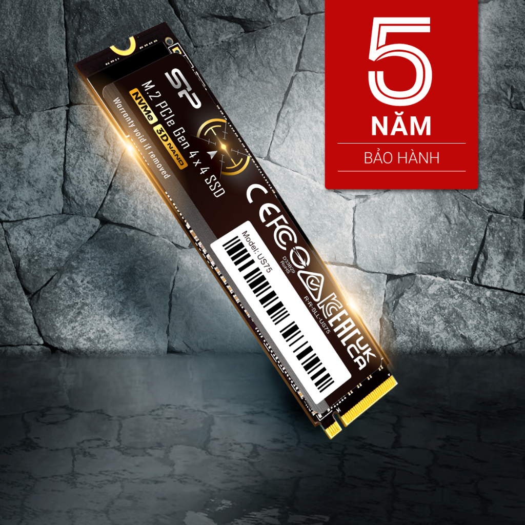 Ổ cứng SSD Silicon Power M.2 PCIe Gen 4x4 NVMe 3D NAND 500GB 1TB 2TB _US75 - Bảo Hành 5 năm.