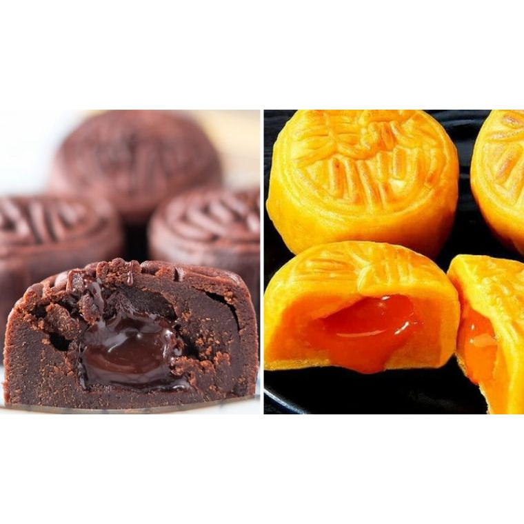 Nhân trứng muối chảy, socola chảy, trà xanh chảy Farina 500g