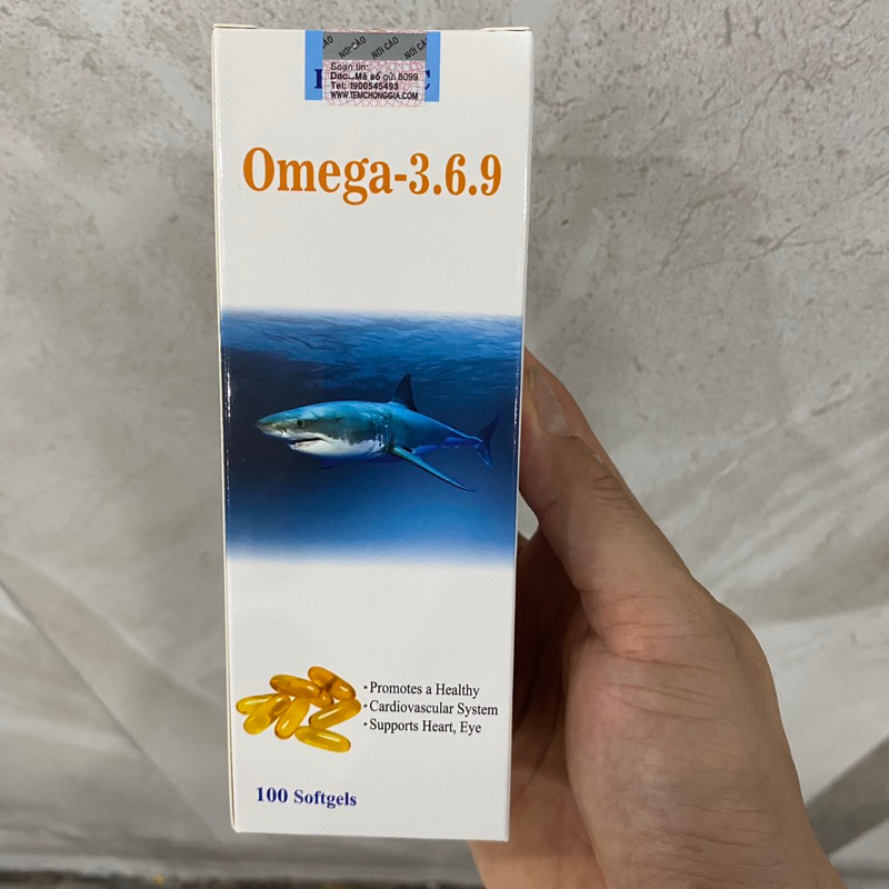 Viên uống sáng mắt Viên dầu cá Bentoc OMEGA 3 6 9 - nhập chính hãng Mỹ Hộp 100 viên tốt cho mắt và tim mạch