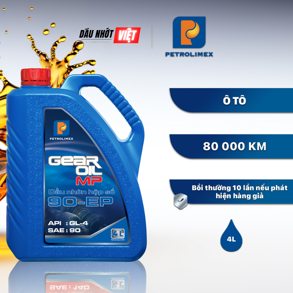 Nhớt hộp số ô tô Petrolimex PLC Gear Oil MP 90 EP  - Chính hãng