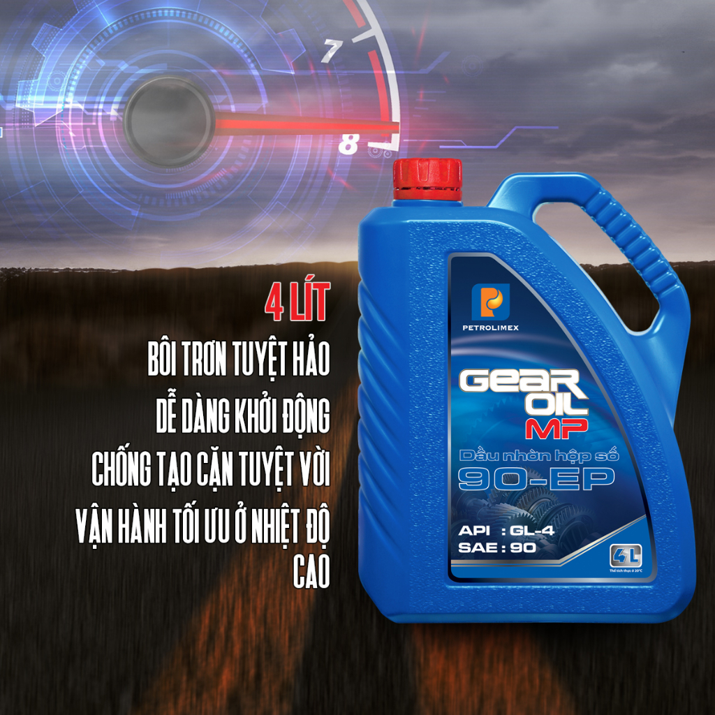 Nhớt hộp số ô tô Petrolimex PLC Gear Oil MP 90 EP  - Chính hãng