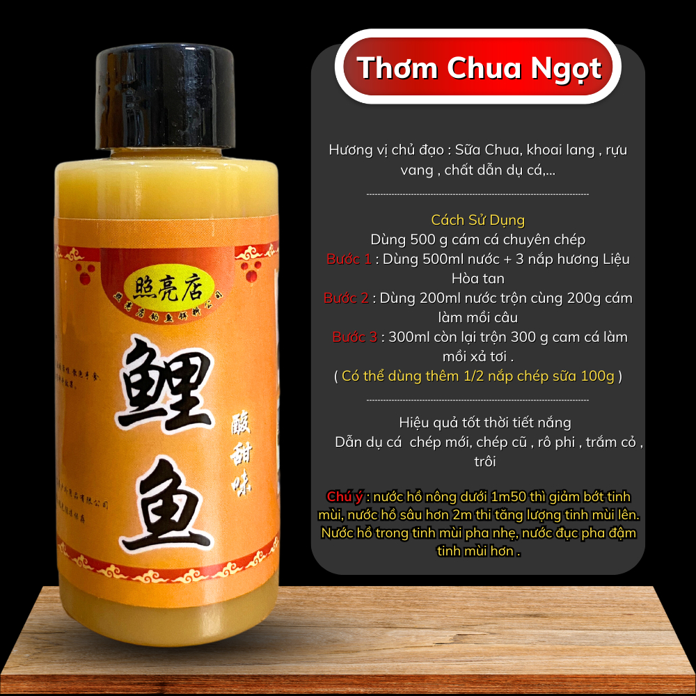 Bài mồi câu cá chép , mùa hè vị chua ngọt thơm , dẫn dụ, bền ổ ,lưu đáy lâu