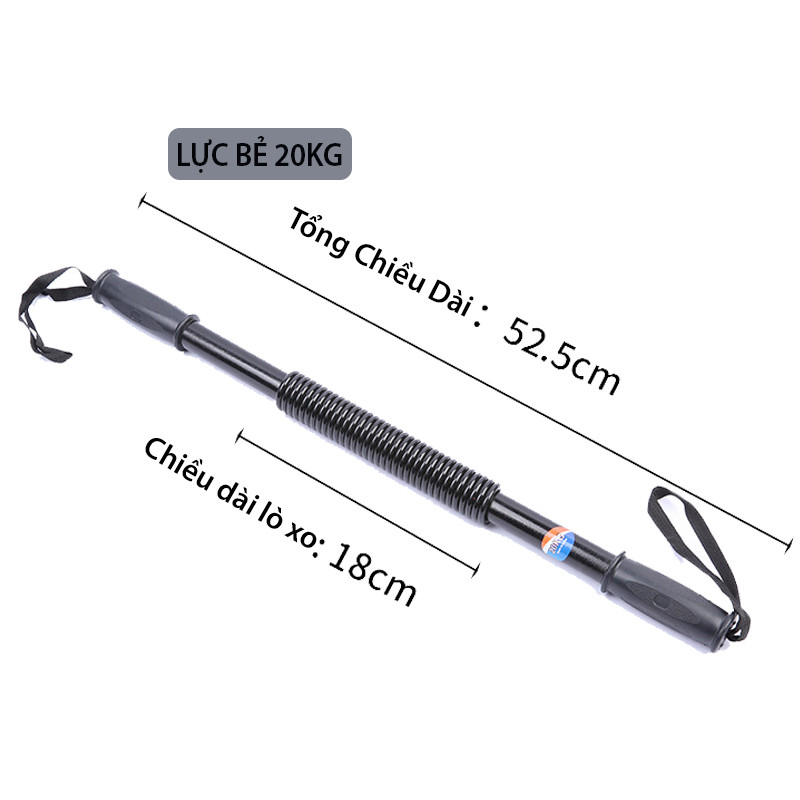 Gậy Bẻ Tập Cơ Tay Gậy Lò Xo Kháng Lực 20kg 30kg 40kg - Thanh Lò Xo Titan Tập Cơ Tay Phù Hợp Tập Gym Thể Thao Tăng Cơ Bắp