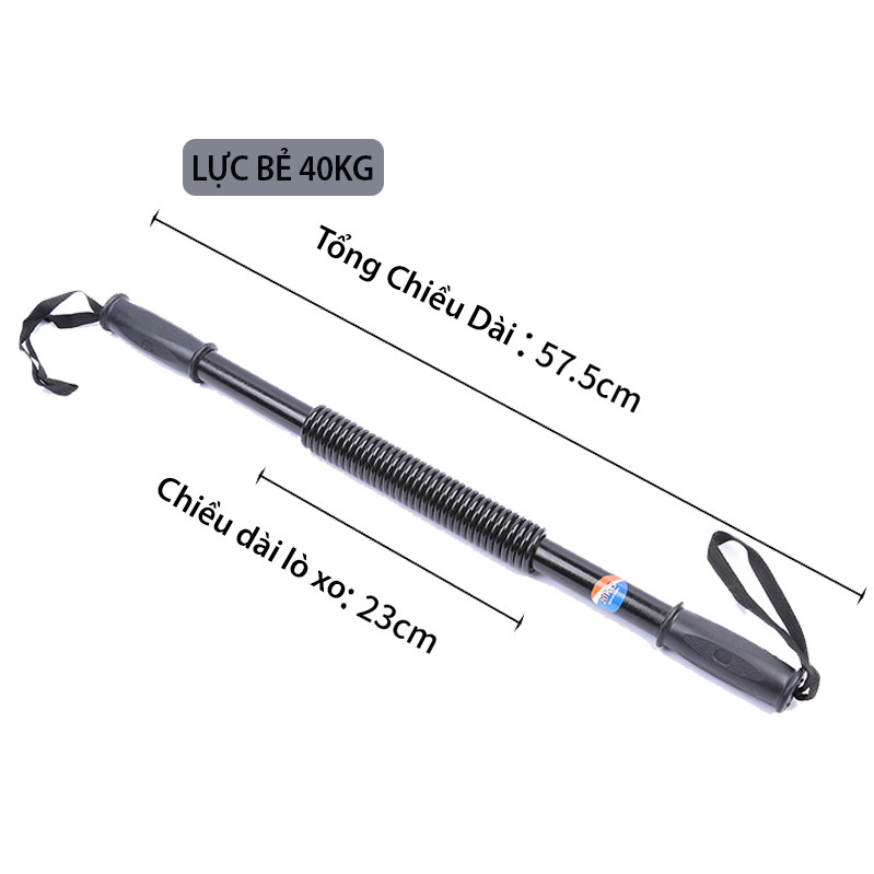 Gậy Bẻ Tập Cơ Tay Gậy Lò Xo Kháng Lực 20kg 30kg 40kg - Thanh Lò Xo Titan Tập Cơ Tay Phù Hợp Tập Gym Thể Thao Tăng Cơ Bắp