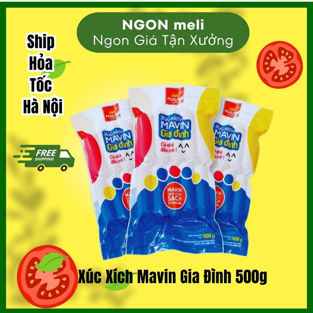 Xúc xích Mavin chiên nướng, thả lẩu 500g NGON meli Giao Hàng Hỏa Tốc Tại Hà Nội