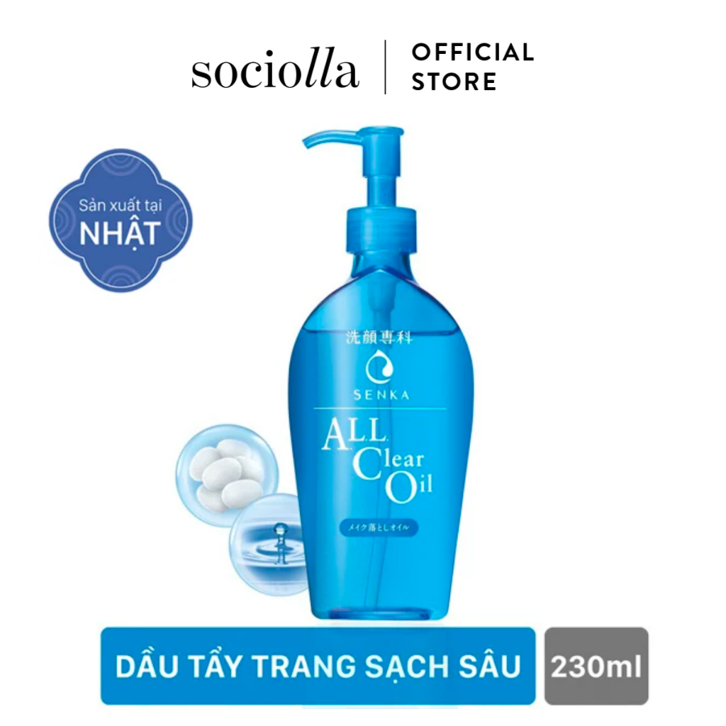 Dầu Tẩy Trang Sạch Sâu, Dưỡng Ẩm Senka All Clear Oil 230 ml