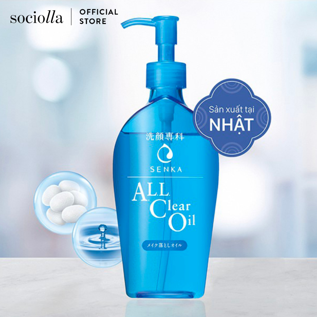 Dầu Tẩy Trang Sạch Sâu, Dưỡng Ẩm Senka All Clear Oil 230 ml
