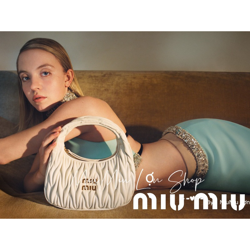 TÚI MIUMIU HOBO KẸP NÁCH KÈM HỘP ẢNH THẬT
