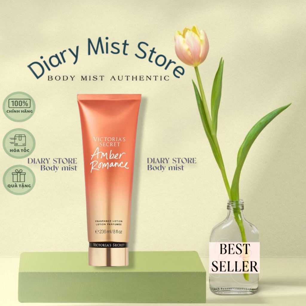 𝐃𝐢𝐚𝐫𝐲𝐦𝐢𝐬𝐭.𝐬𝐭𝐨𝐫𝐞 Dưỡng thể nước hoa Victoria Secret Amber Romance Fragrance Lotion 236ml