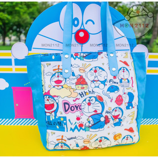 Túi xách Doraemon Doremon vải canvas size 30x10x25cm