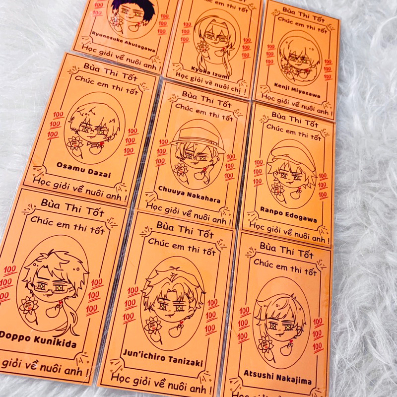 Card Bungou Stray Dogs | card thi tốt Anime Bungou Stray Dogs bóc pack nhân phẩm