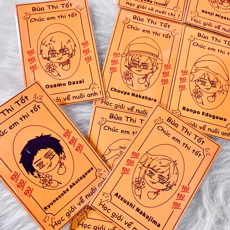 Card Bungou Stray Dogs | card thi tốt Anime Bungou Stray Dogs bóc pack nhân phẩm
