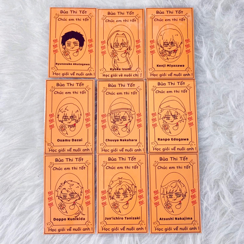 Card Bungou Stray Dogs | card thi tốt Anime Bungou Stray Dogs bóc pack nhân phẩm