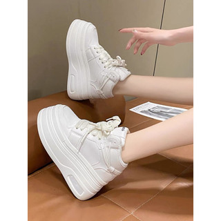 [ Sẵn trắng 35] Giày thể thao đế độn 8cm