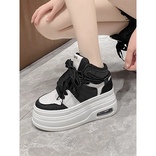 [ Sẵn trắng 35] Giày thể thao đế độn 8cm