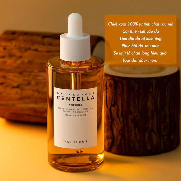 Serum Rau Má Skin1004 Madagascar Centella Asiatica Ampoule 55ml - 100ml Serum Dưỡng Ẩm, Giảm Mụn, Phục Hồi Da - MP626