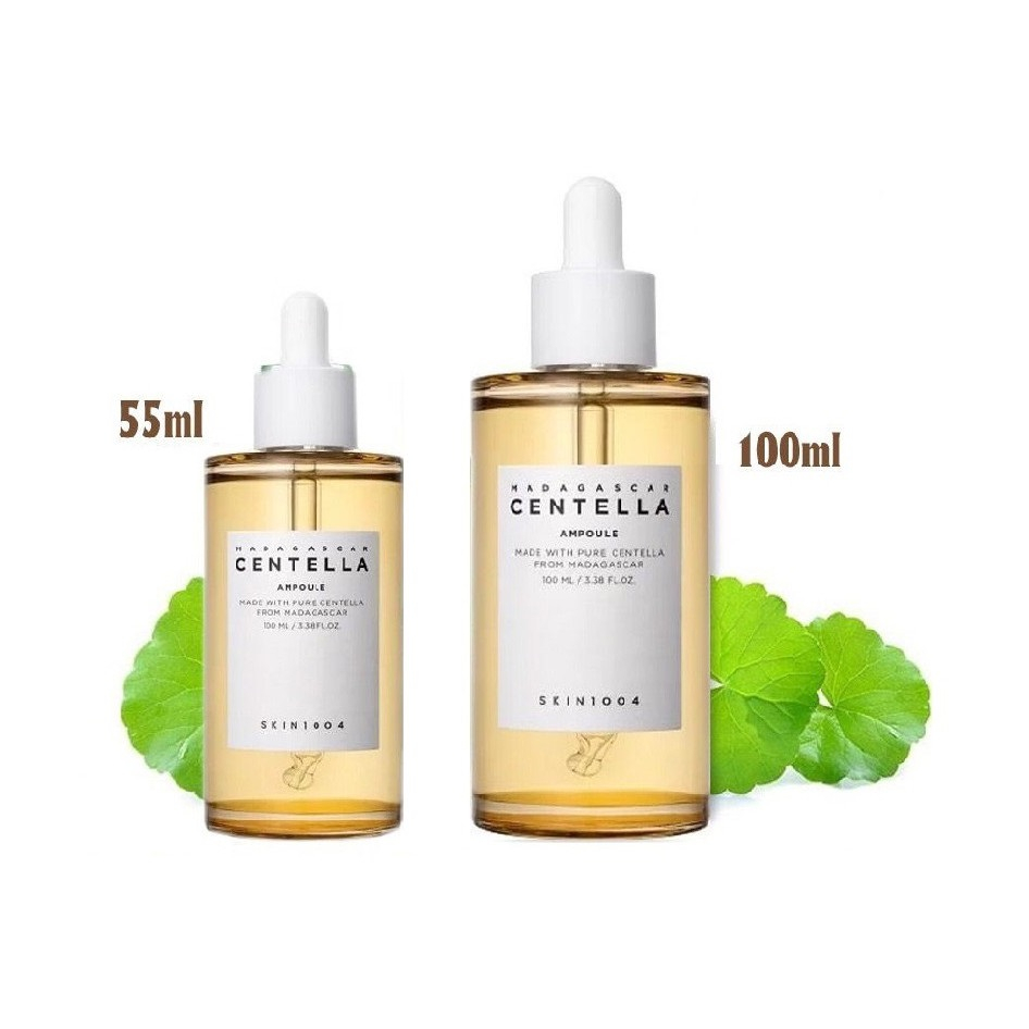 Serum Rau Má Skin1004 Madagascar Centella Asiatica Ampoule 55ml - 100ml Serum Dưỡng Ẩm, Giảm Mụn, Phục Hồi Da - MP626