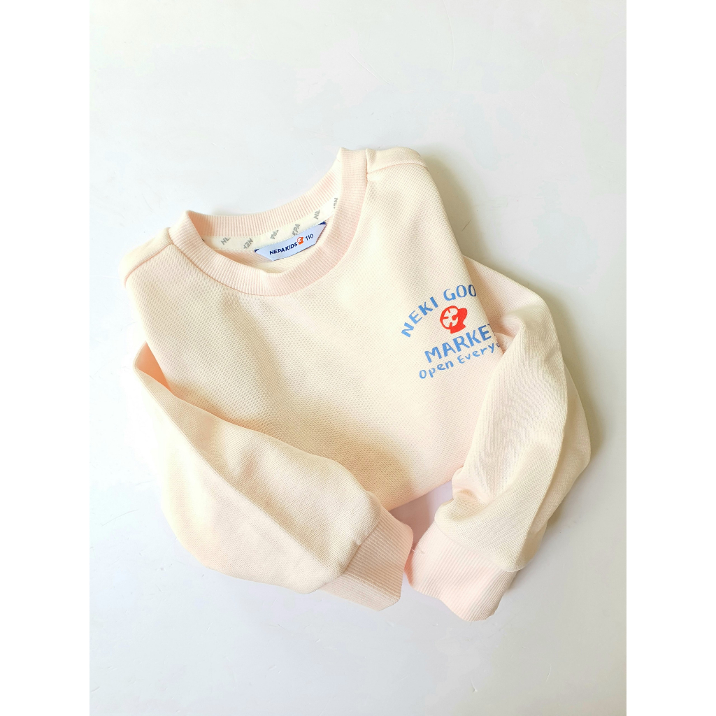 Áo nỉ bé trai bé gái xuất Hàn chữ logo ngực