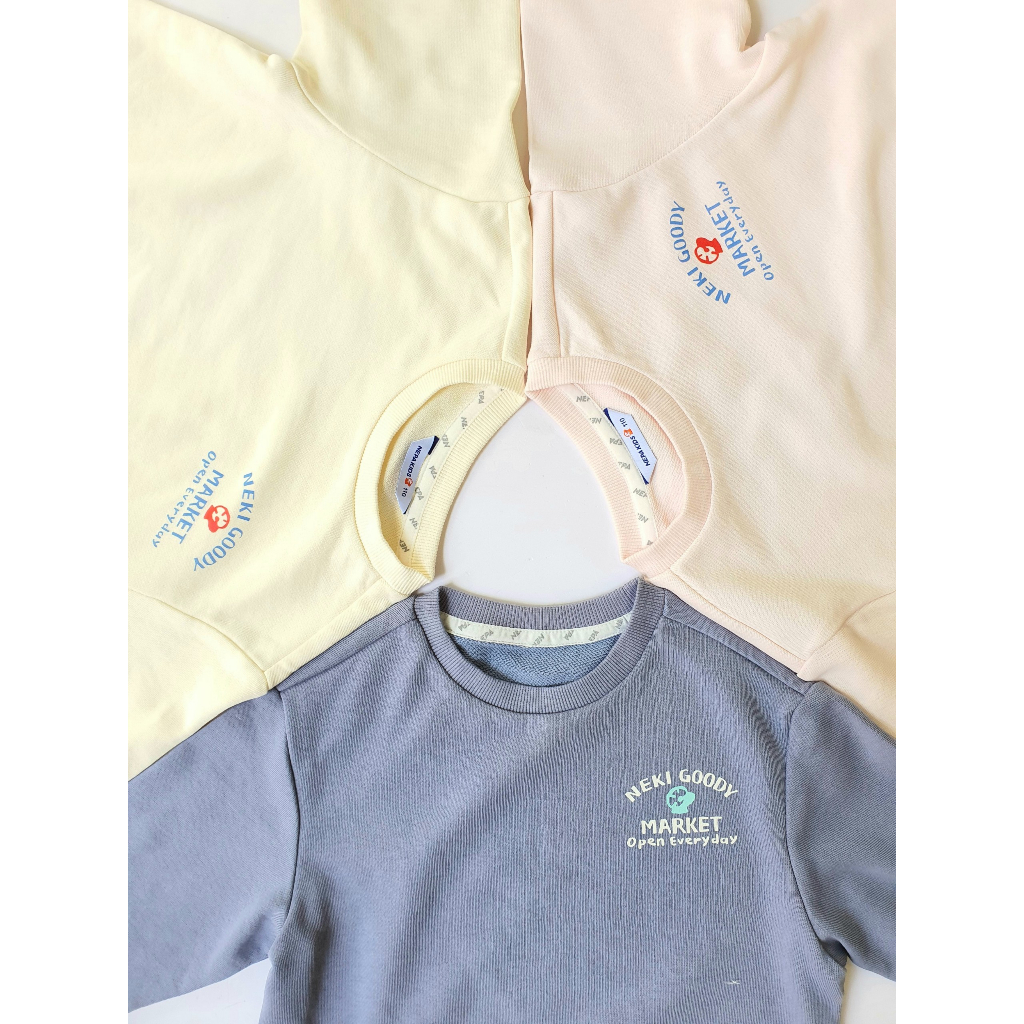 Áo nỉ bé trai bé gái xuất Hàn chữ logo ngực