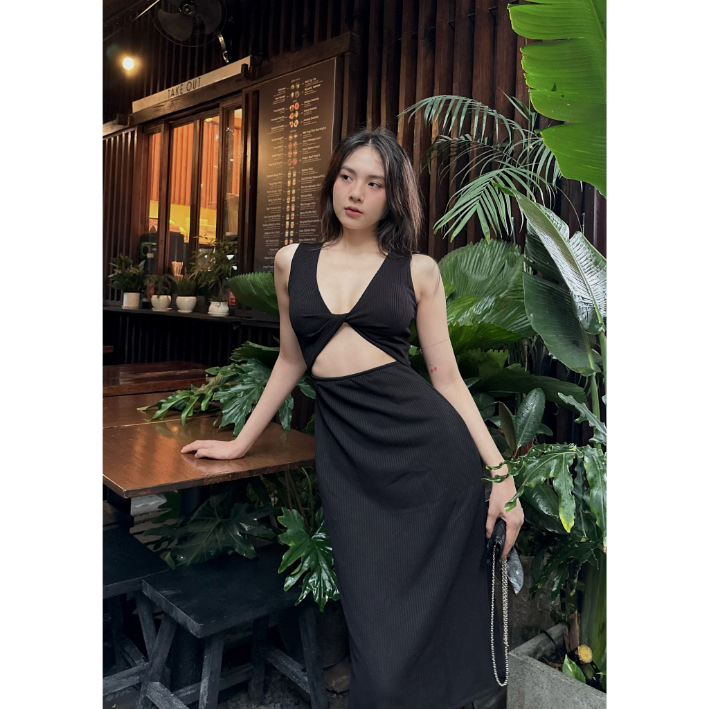 ĐẦM THUN BODY ĐEN