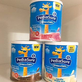 Sữa bột pediasure mỹ grow & gain vị vani , vị dâu 400g