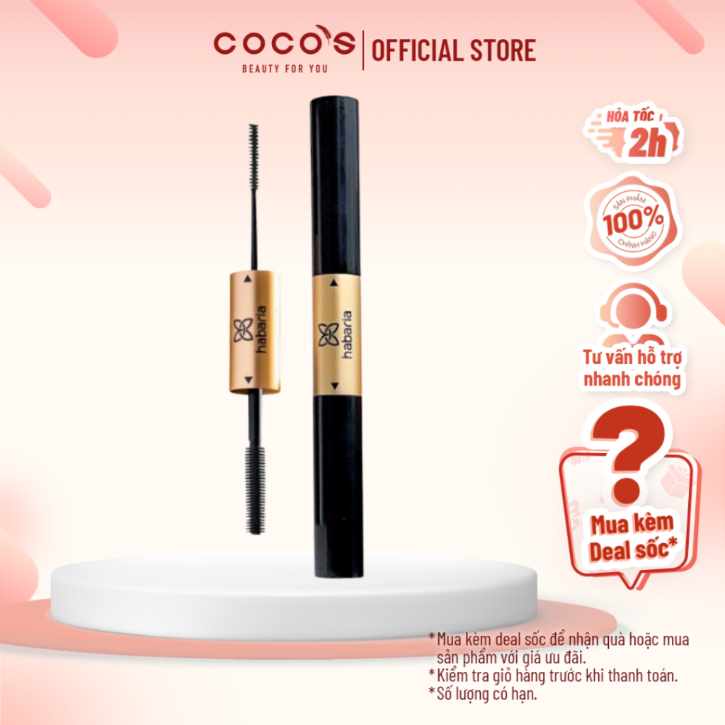Mascara Chuốt Mi Habaria Pro Long Curly 10ml - ĐEN