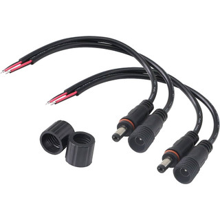 Jack nguồn DC Đực, Cái 5.5*2.1mm cắm nhanh chống nước có dây dùng cho camera - Lõi đồng 0.5 chịu dòng 5A