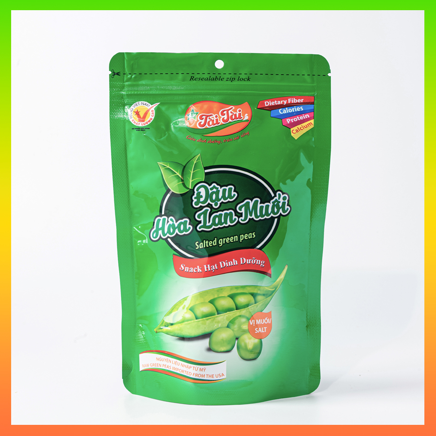 Đậu Hà Lan Muối Tài Tài túi Zipper 140g