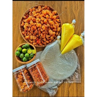 Set 600g - bánh tráng tóp mỡ bơ muối hành phi