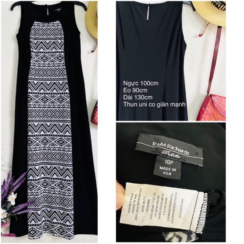 Đầm Maxi Xô nhúng cúc