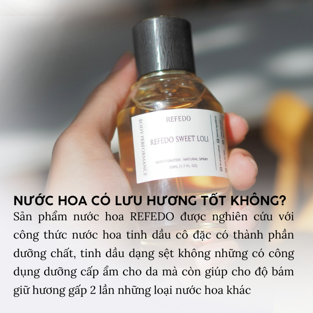Nước Hoa Nam Thơm Lâu 50ML REFEDO, Tinh dầu nước hoa cho nam lưu hương thơm lâu dịu nhẹ