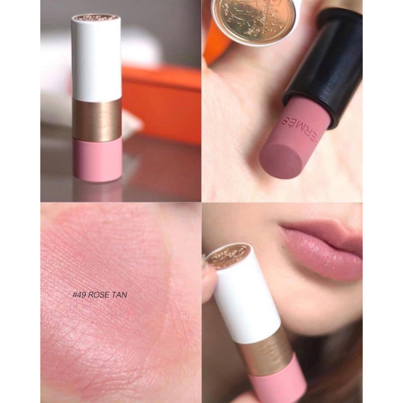Son dưỡng **Hermes màu 49 - 11 ROSE TAN