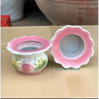 Lư hương thờ cúng có vỉ tàn nhang màu hồng