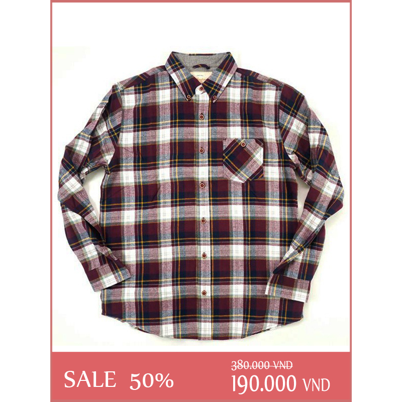 ÁO SƠ MI CA RÔ WEATHERPROOF VINTAGE - SIZE L-XL