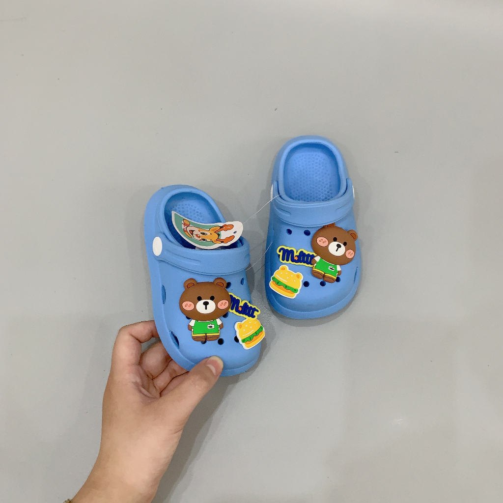 Dép sục Gấu Thỏ Meliterdeer DD157 size 140-180 cho bé 1.5-5 tuổi