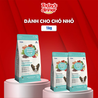 Thức ăn cho chó nhỏ TODAY'S DINNER hạt cân bằng dinh dưỡng 1kg, hạt khô dog puppy Hàn Quốc