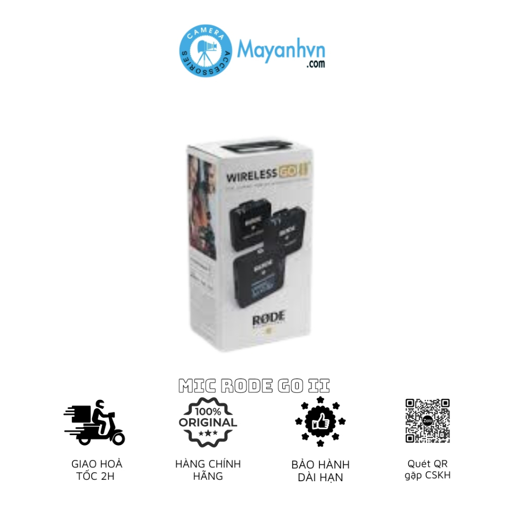 Microphone Không Dây Rode Wireless Go II - Chính Hãng