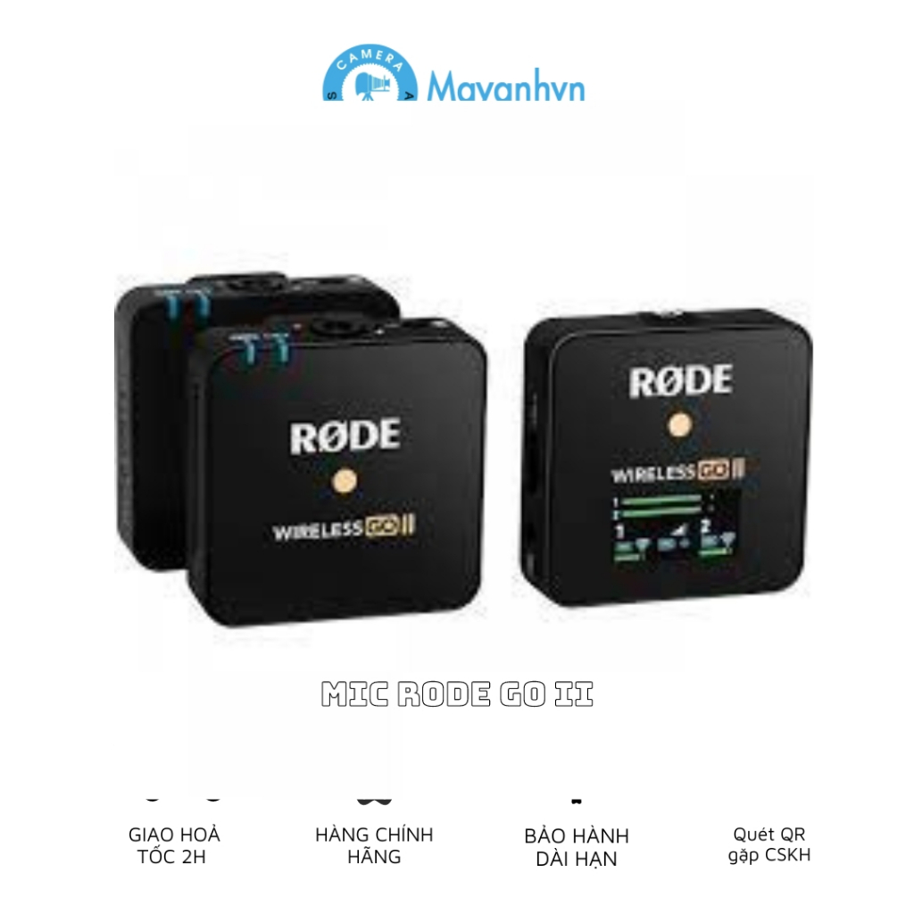 Microphone Không Dây Rode Wireless Go II - Chính Hãng