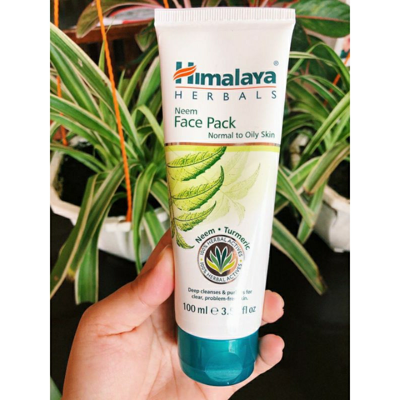 [100ml] Mặt nạ đất sét loại bỏ mụn làm sạch dầu thừa Himalaya Herbals Neem Face Pack