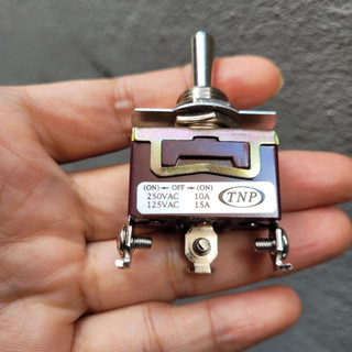 Công tắc gạt sắt 3 chân tự trả 3 vị trí on off on , gạt sắt 6 chân tự trả made in taiwan