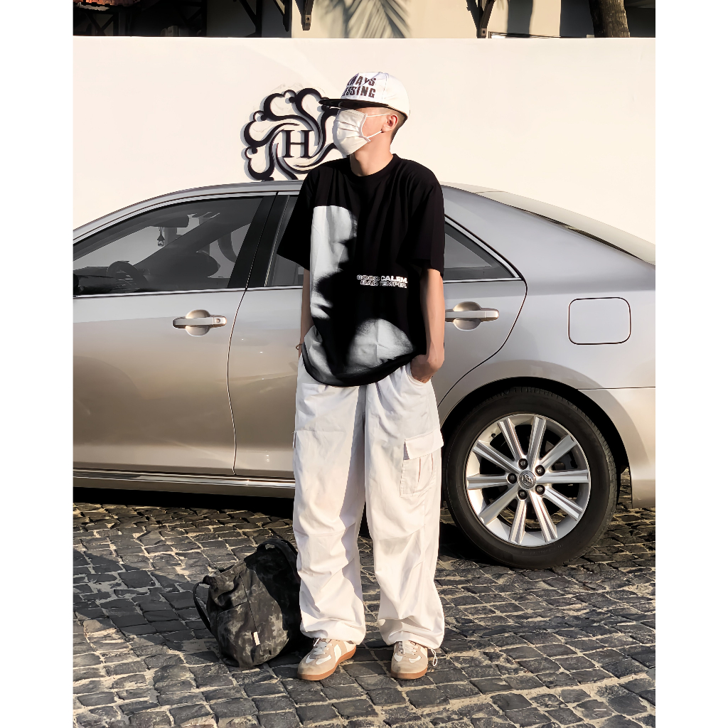 Áo Thun BAD TEMPER vải thun cotton thoáng mát tay lỡ form unisex rộng rãi brand Calem Club chính hãng